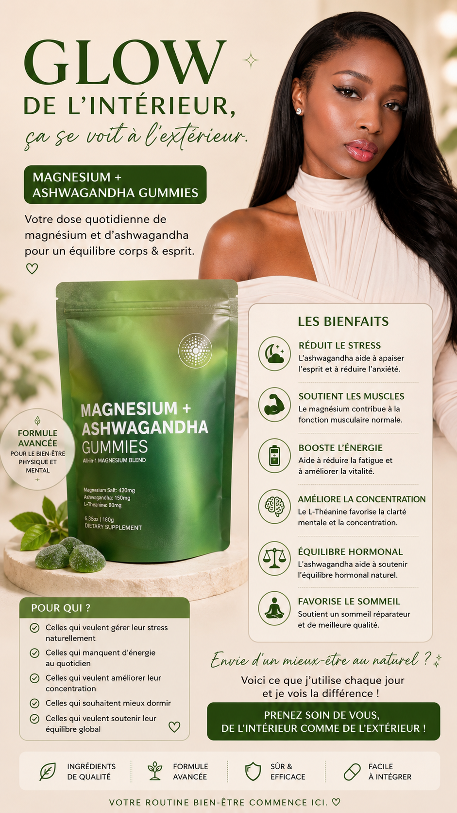 Magnésium + Ashwagandha Gummies