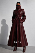 MANTEAU CONVERTIBLE 2-EN-1 KYNA — BORDEAUX