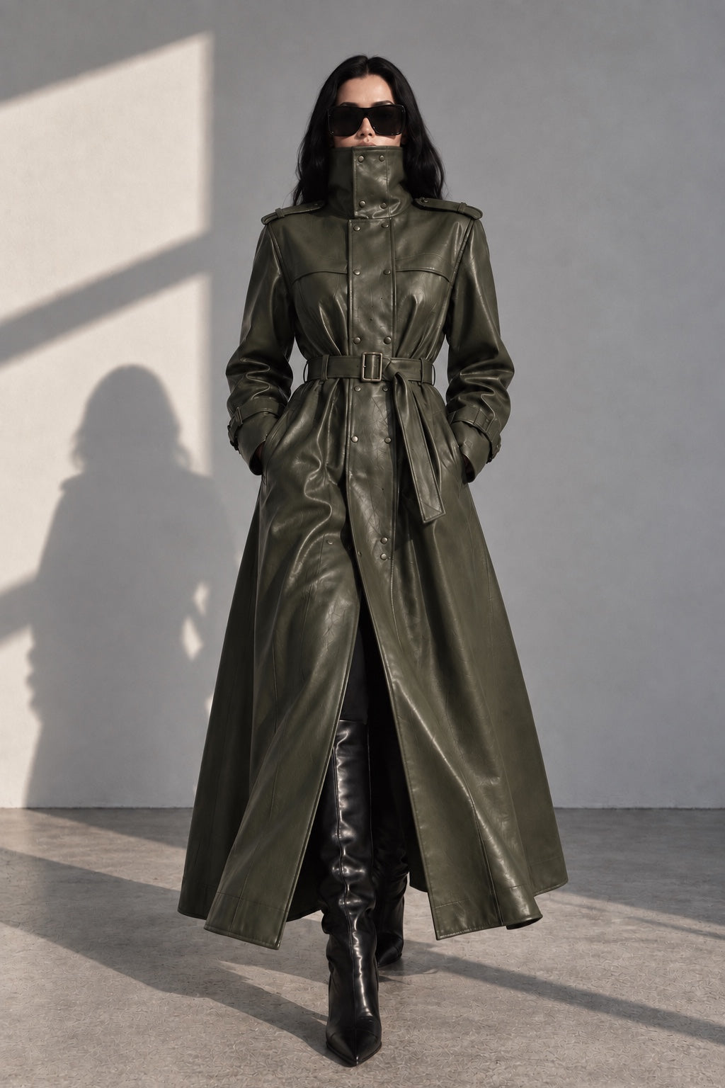 MANTEAU CONVERTIBLE 2-EN-1 KYNA — KHAKI