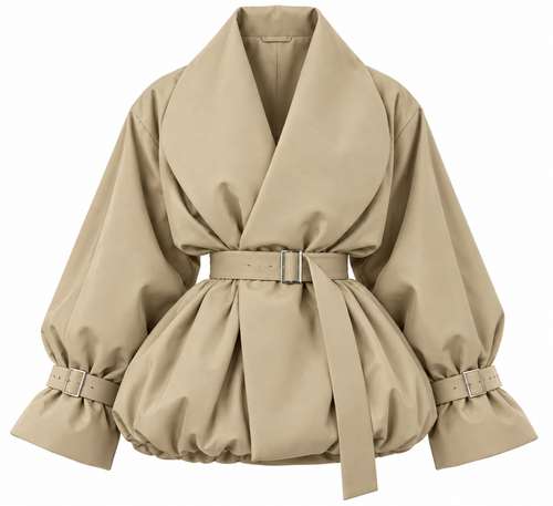 AYLA manteau oversize ceinturé