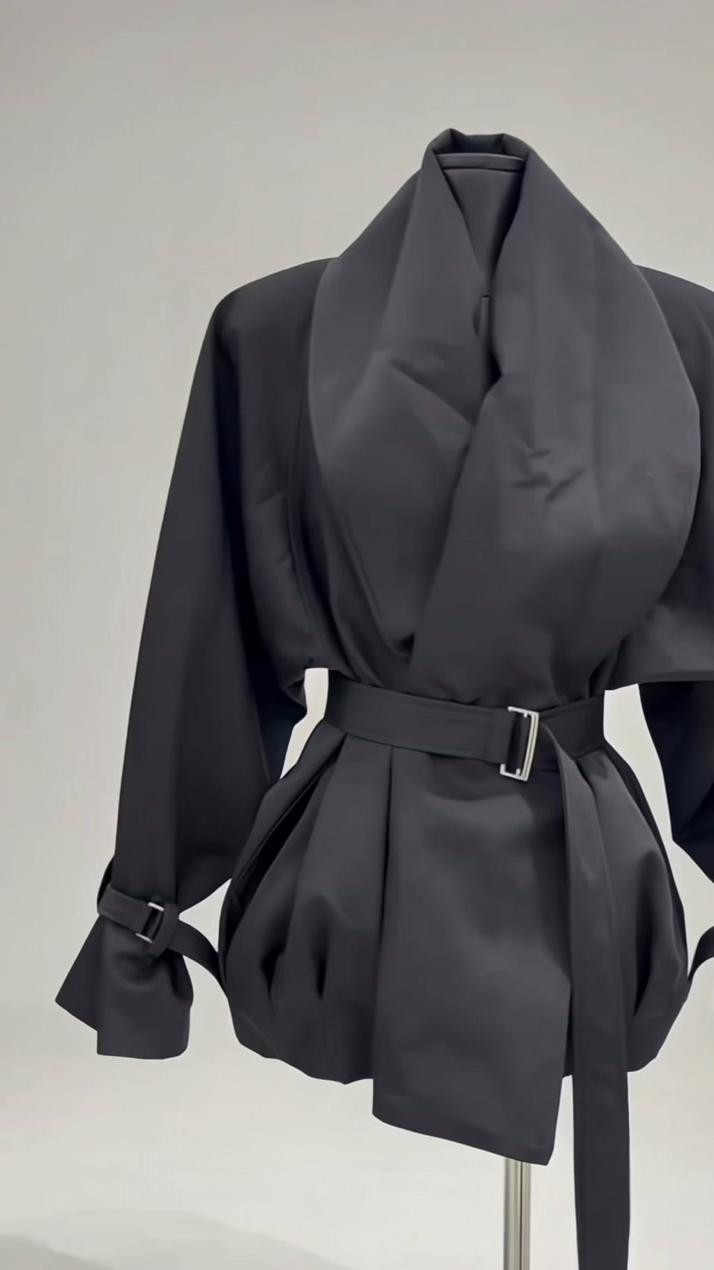 AYLA manteau oversize ceinturé