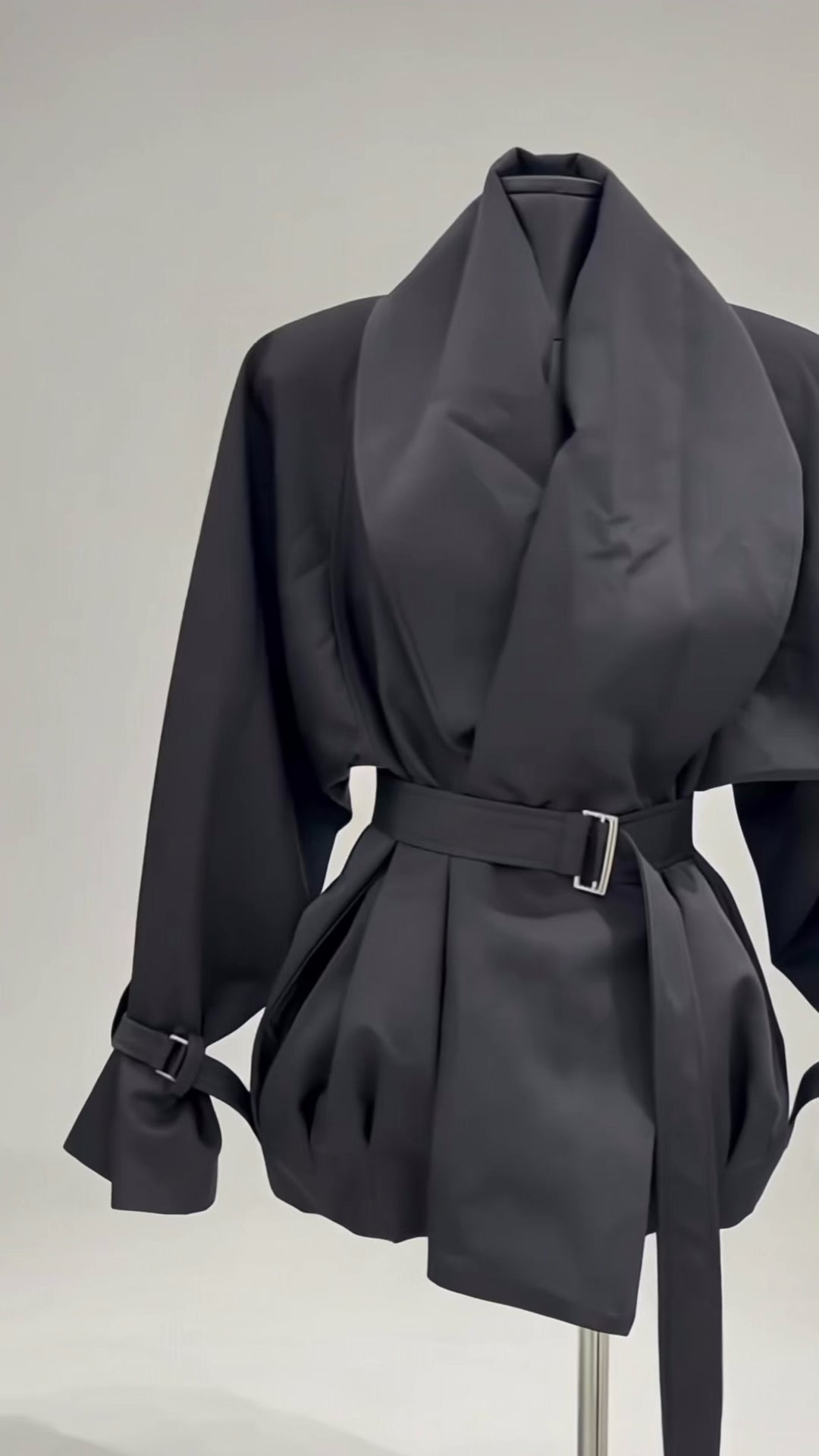 AYLA manteau oversize ceinturé
